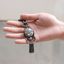 Genuine Cowhide Leather Keychain&nbsp;KEYC-L023-A02