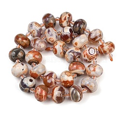 Natural Fire Crackle Agate Beads Strands&nbsp;G-K393-D01-10x14