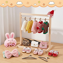 1Bag Wood Doll Clothes Rack&nbsp;DIY-UN0008-75