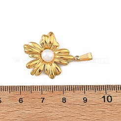 304 Stainless Steel & Natural Pearl Pendants&nbsp;PALLOY-JF05917