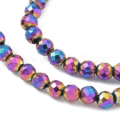 Electroplate Synthetic Magnetic Hematite Beads Strands&nbsp;G-A263-B01-02D