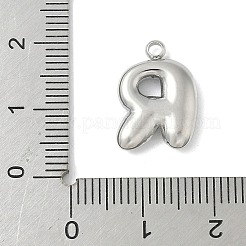 304 Stainless Steel Initial Pendants&nbsp;STAS-S186-12R-P