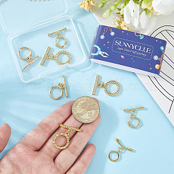 10Pcs 5 Styles Brass Toggle Clasps for Necklace Bracelet Accessories&nbsp;KK-SC0007-42