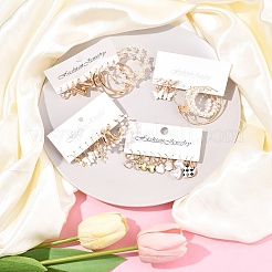 5 Sets 5 Colors Alloy Hoop Earring Sets&nbsp;EJEW-FS0001-23B