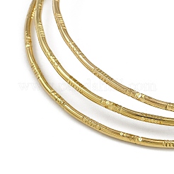 7Pcs Vacuum Plating PVD Vacuum Plating 201 Stainless Steel Bangles Sets for Women&nbsp;BJEW-F476-04G