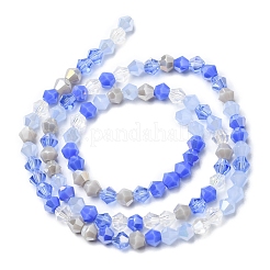 Electroplate Glass Beads Strands&nbsp;EGLA-D018-02E