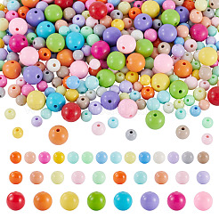 502Pcs 3 Styles Opaque Acrylic Beads&nbsp;OACR-TA0004-34
