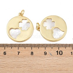 Natural Shell Pendants&nbsp;KK-L251-44G-A04