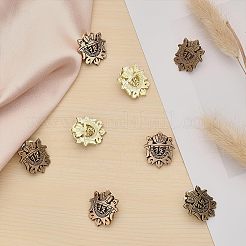 12Pcs 3 Colors Alloy Shield Crown Brooch Pin&nbsp;JEWB-CA0001-17