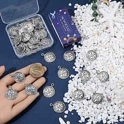 50Pcs Tibetan Style Alloy Pendants&nbsp;FIND-SC0021-16A