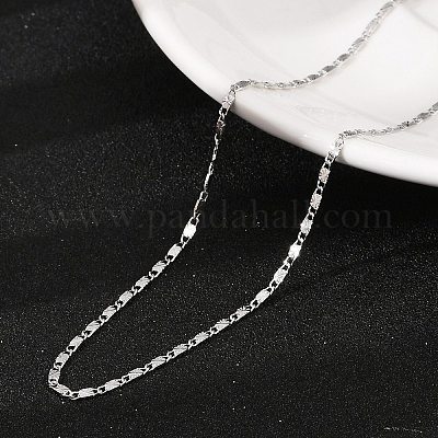 Brass Textured Oval Link Chain Necklaces&nbsp;NJEW-H053-01B-P01-1