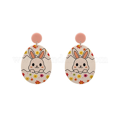 Easter Acrylic Dangle Stud Earrings&nbsp;FS-WG1C5A1-02-1