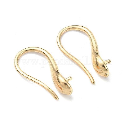 Brass Earring Hooks&nbsp;KK-B072-06G-1