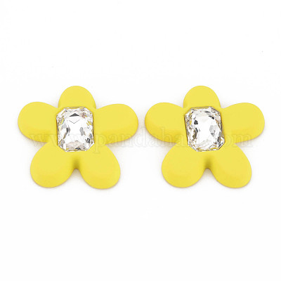Rubberized Style Acrylic Rhinestone Cabochons&nbsp;MACR-T042-03F-1