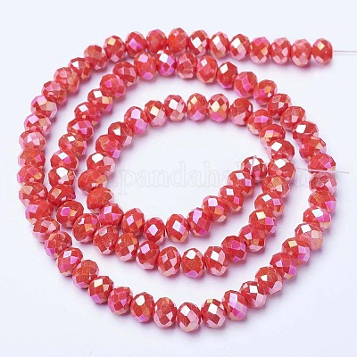 Electroplate Glass Beads Strands&nbsp;EGLA-A034-P10mm-B06-1