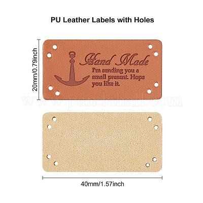 PU Leather Labels&nbsp;DIY-FG0001-32-1