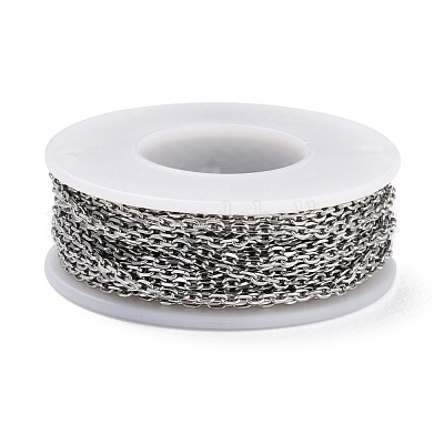 Tarnish Resistant 304 Stainless Steel Cable Chains&nbsp;CHS-D033-03P-01-1