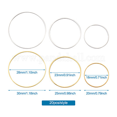 Brass Linking Rings&nbsp;KK-YS0001-03-1