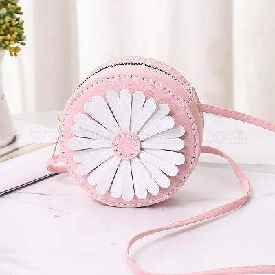 Round with Daisy Pattern DIY Leather Pruse Making Kits&nbsp;WG42480-02-1