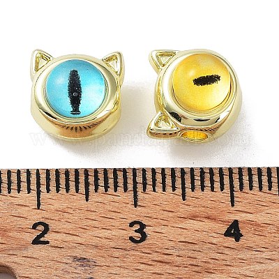 Rack Plating Alloy Beads&nbsp;PALLOY-Q458-26G-1
