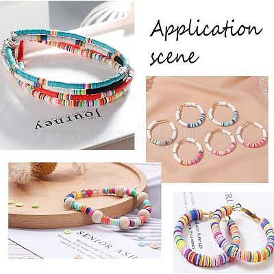 Handmade Polymer Clay Beads&nbsp;CLAY-R067-6.0mm-B32-1