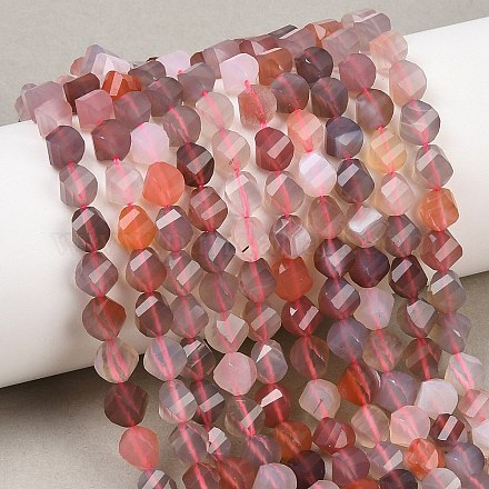 Natural Pink Botswana Agate Beads Strands&nbsp;G-P611-C07-01-1