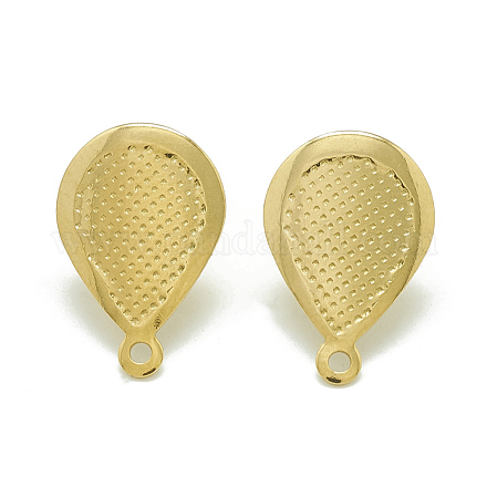 304 Stainless Steel Stud Earring Findings STAS-Q225-08G-1