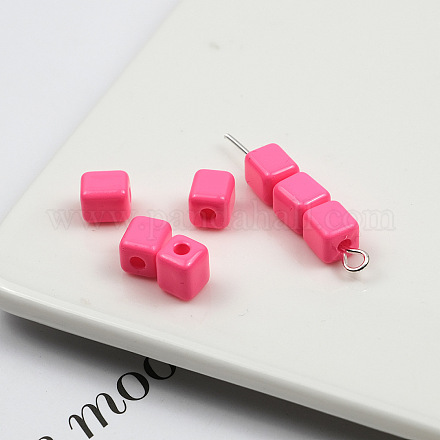 Opaque Acrylic Beads OACR-H034-36C-1