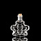 Refillable Glass Empty Bottles, with Wooden Cork, Clear, Butterfly, 11x12.3cm