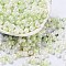 3/0 Glass Seed Beads, Opaque Colours Luster, Round, Honeydew, 5~5.5x3~3.5mm, Hole: 1.5~1.6mm, about 3488pcs/pound