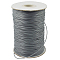 Korean Waxed Polyester Cord, Bead Cord, Dark Gray, 1.2mm, about 185yards/roll