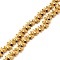 Electroplate Synthetic Non-magnetic Hematite Beads, Star, Golden Plated, 7.5x7x3.5mm, Hole: 1mm, about 44~61pcs/strand, 11.02 inch(28cm)~15.55 inch(39.5cm)