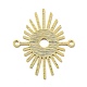 Brass Connector Charms&nbsp;KK-H435-14G-2