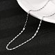 Brass Textured Oval Link Chain Necklaces&nbsp;NJEW-H053-01B-P01-1