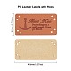 PU Leather Labels&nbsp;DIY-FG0001-32-2