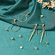 Brass Stud Earring Findings&nbsp;KK-BC0001-24G-5