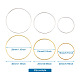 Brass Linking Rings&nbsp;KK-YS0001-03-11