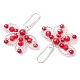 Butterfly Brass Dangle Earrings&nbsp;EJEW-MZ00265-6