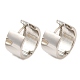 Rack Plating Brass Plain Thick Hoop Earrings&nbsp;EJEW-R152-03P-1
