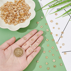 100Pcs 10 Style Brass Bead Caps&nbsp;FIND-PH0005-43