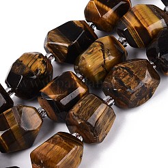 Natural Tiger Eye Beads Strands&nbsp;G-N362-07A-03