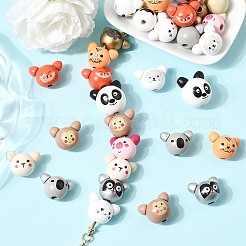 52Pcs 13 Styles Natural Wood European Beads&nbsp;WOOD-CJ0002-82