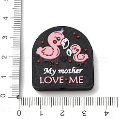Mother's Day Silicone Focal Beads&nbsp;SIL-G013-01A