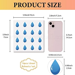8 Sheets Plastic Waterproof Self-Adhesive Picture Stickers&nbsp;DIY-WH0428-119