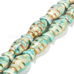 Synthetic Turquoise Beads Strands&nbsp;X-TURQ-F019-01I