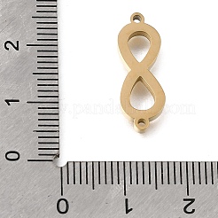 304 Stainless Steel Polishing Infinity Connector Charms&nbsp;STAS-E532-05G