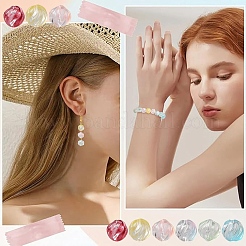 150Pc 6 Colors Two-tone Transparent Glass Beads&nbsp;GLAA-YW0005-95