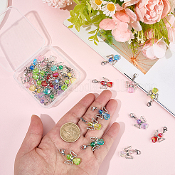 1 Bag Acrylic & Alloy Pendant Decorations&nbsp;HJEW-BM0001-84