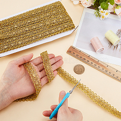 Polyester Braided Lace Trim&nbsp;OCOR-WH0082-561