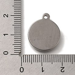 304 Stainless Steel Pendants&nbsp;STAS-H223-08AS-03